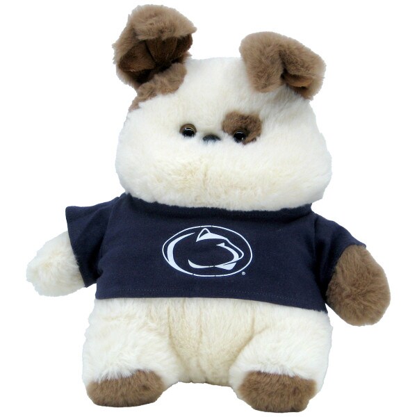 plush chubby wubby dog with Penn State shirt